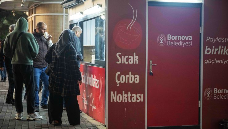 Bornova’da soğuk sabahlar sıcak çorbayla ısınıyor