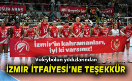 VIP Konuk: İtfaiye, Voleybol Maçında Onurlandırıldı