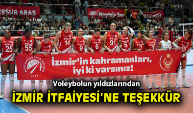 VIP Konuk: İtfaiye, Voleybol Maçında Onurlandırıldı