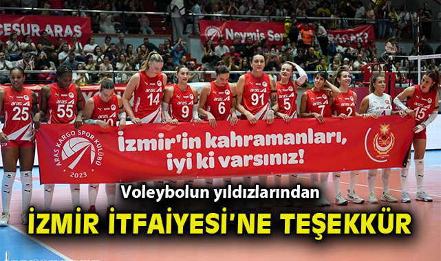 VIP Konuk: İtfaiye, Voleybol Maçında Onurlandırıldı