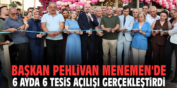 Menemen Belediyesi’nden Açılış Yağmuru Devam Ediyor!