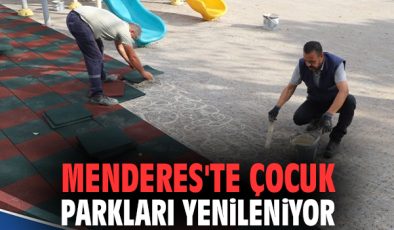 Menderes’te Parklar Yenileniyor, Güvenli Oyun Alanları!