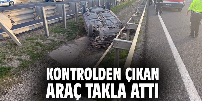 Takla Atan Araçta 3 Yaralı: kaza anı kamerada!