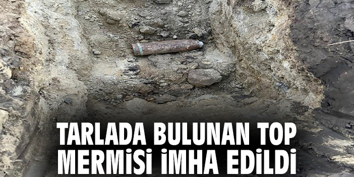 Tarla Kazısında Kurtuluş Savaşı Mermisi Bulundu