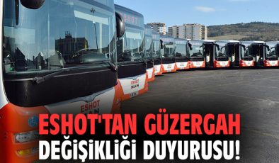 İZSU Çalışmaları İçin ESHOT Güzergah Değişikliği