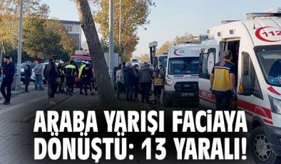 Yarış Faciası: 13 Yaralı, Kazada Şok Anlar!