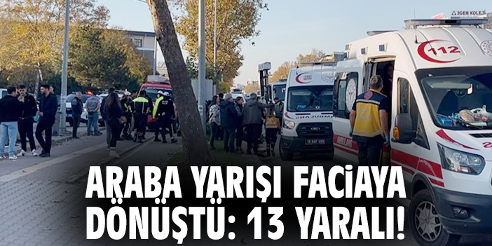 Yarış Faciası: 13 Yaralı, Kazada Şok Anlar!
