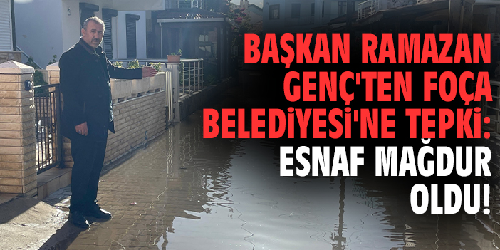 Foça’da Sağanak Felaketi: Esnaf Mağdur Oldu!
