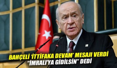 Bahçeli’den İmralı Heyeti ve Cumhur İttifakı Vurgusu