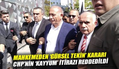 CHP’nin Kayyum İtirazı Reddedildi: Tekin Devam Ediyor!