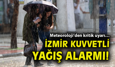 İzmir’de Kuvvetli Yağış Uyarısı: Dikkat!