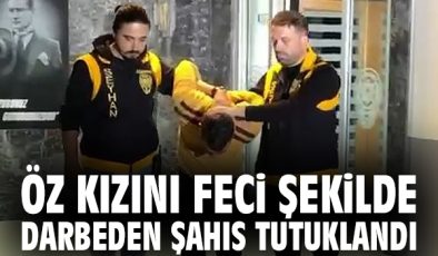 Babanın Kızına Şiddeti Güvenlik Kamerasında!