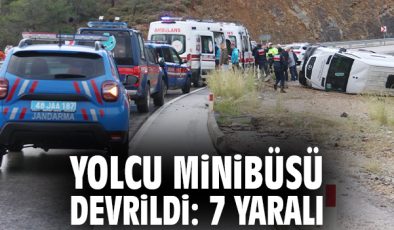 Minibüs kazasında 7 yaralı, soruşturmaya başlandı!