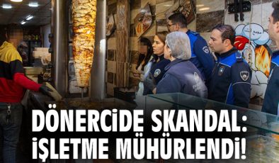 Zabıta, Hijyenik Olmayan Dönerciyi Mühürledi!