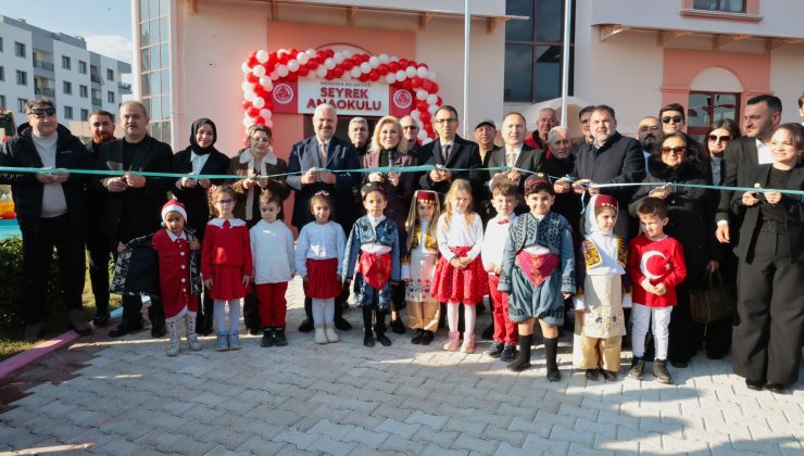 Menemen Belediyesi’nden eğitime bir açılış dahaMenemen Belediyesi Seyrek Anaokulu coşkulu törenle açıldı