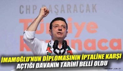 İmamoğlu’nun Diploma Davası 2026’da Görülecek!