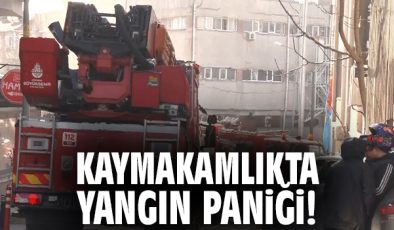 Bayrampaşa’da Kaymakamlıkta Yangın Paniği!