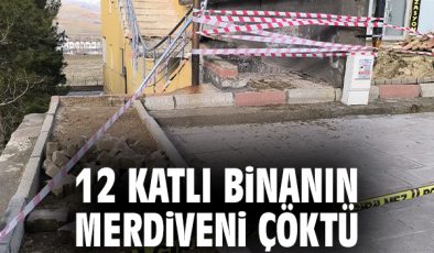 Gercüş’te Beton Merdiven Çökmesi Panik Yarattı!