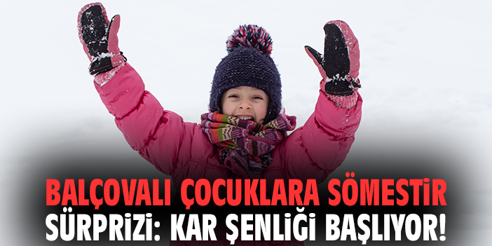 Balçova’da Çocuklar için Kar Şenliği Heyecanı!