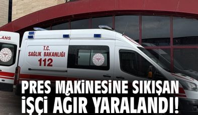 Fabrikada Korkunç Kaza: İşçi Makineye Sıkıştı!