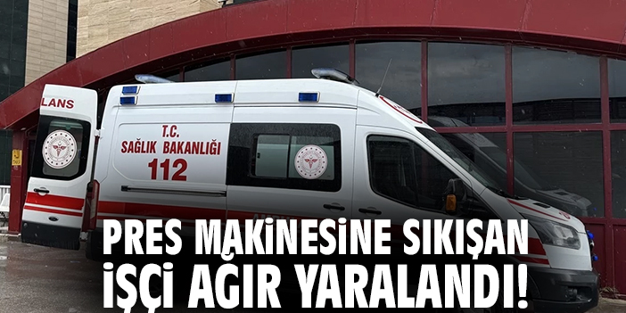 Fabrikada Korkunç Kaza: İşçi Makineye Sıkıştı!