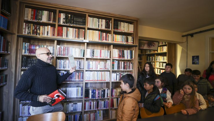 Bucalı çocuklar Cumhuriyet Kütüphanesi’ni keşfetti