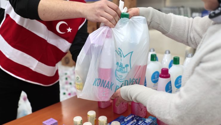 Konak’tan ihtiyaç sahiplerine temizlik ve hijyen malzemesi desteği