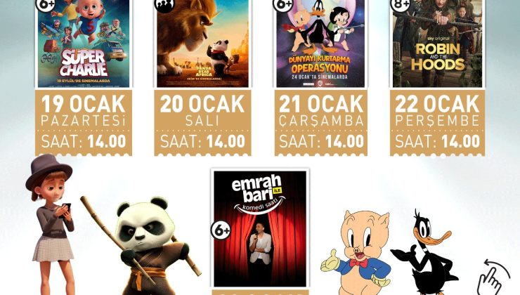 Çiğli’de Yarıyıl Tatili Sinema ve Eğlenceyle Şenleniyor