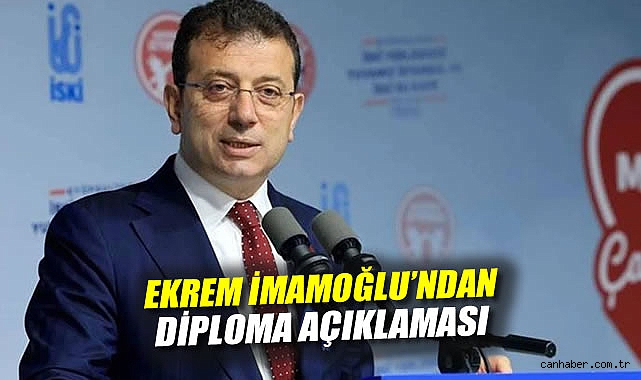 İmamoğlu: Diplomam hukuksuzca gasp ediliyor!
