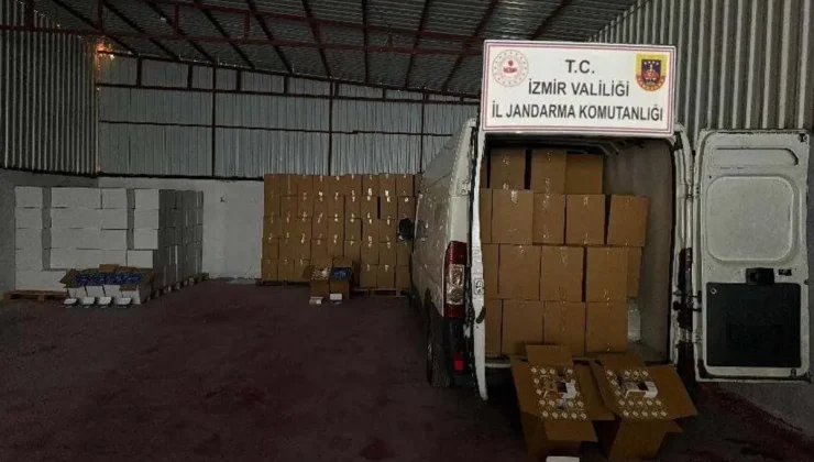 İzmir’de 12 Milyon Bandrolsüz Makaron Ele Geçirildi