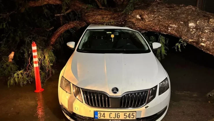 İzmir’de Fırtına ve Sağanak Trafiği Olumsuz Etkiledi