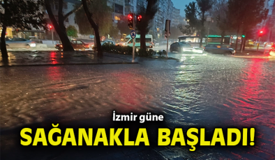 İzmir’de Sağanak Yağışlar Dere Taşırdı!