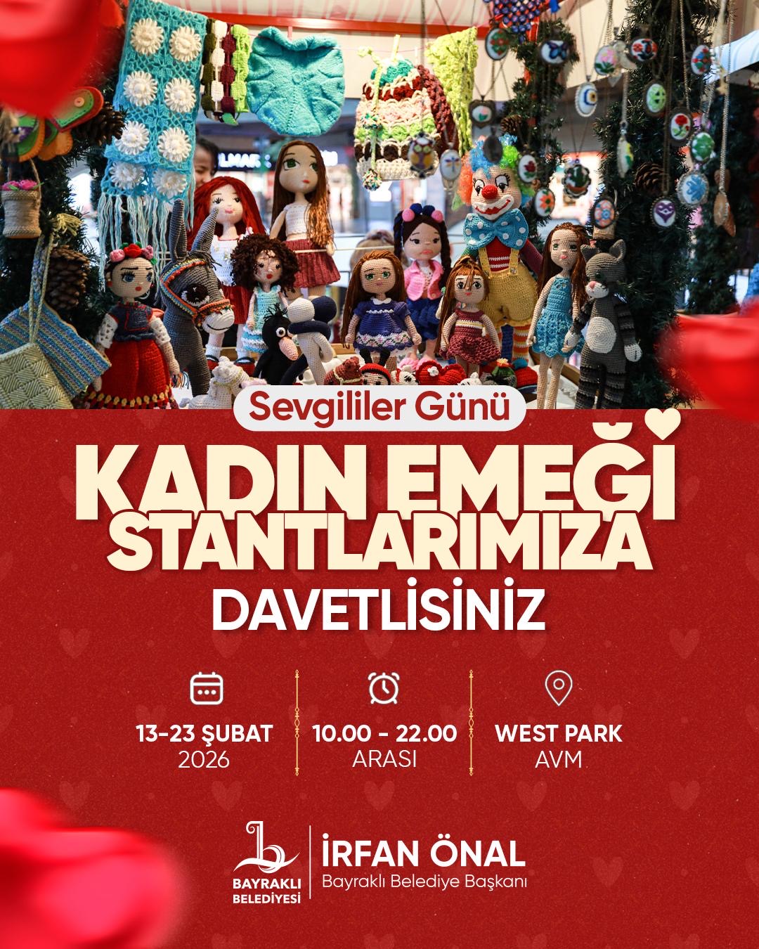 Bayraklı’da Sevgililer Günü Kadın Emeği ve Sanatla Kutlandı