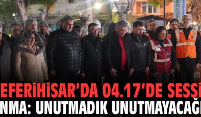 Seferihisar’da Deprem Acısı Unutulmadı