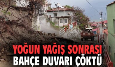 Bozdoğan’da Yağışlar Duvarı Yıktı, Ekipler Harekete Geçti