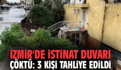 Yalı Mahallesi’nde Duvar Çöktü, 3 Kişi Kurtarıldı!
