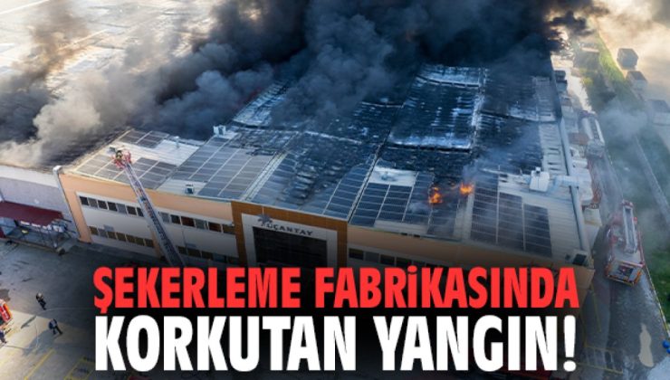 Akhisar’da Şekerleme Fabrikasında Yangın Çıktı!