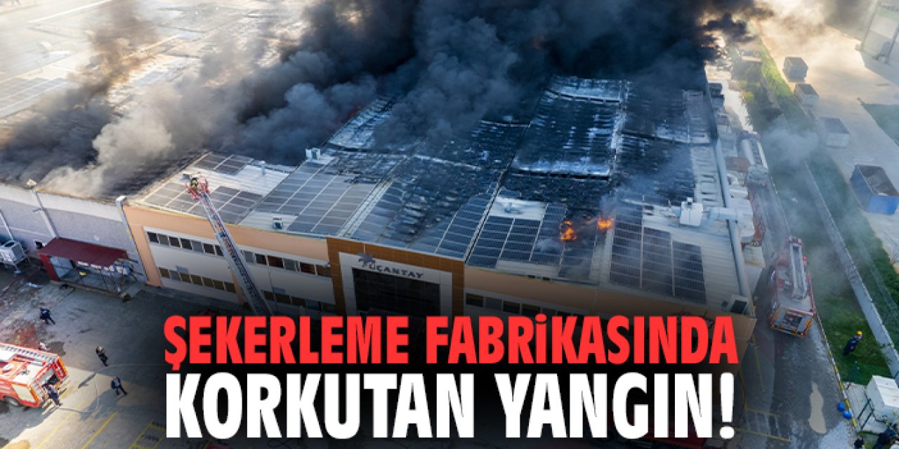 Akhisar’da Şekerleme Fabrikasında Yangın Çıktı!