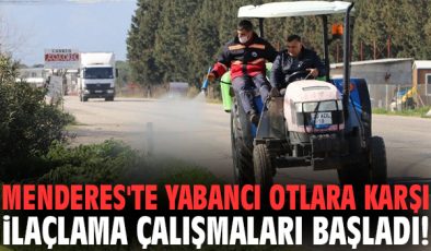 Menderes’te Yabancı Otlarla Mücadele Başladı!