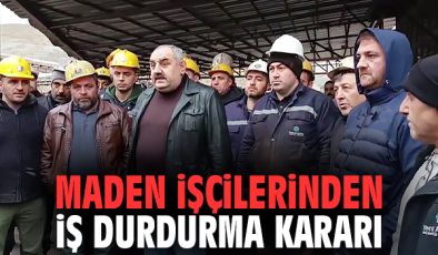 Maden İşçileri Ücret Alacak, İş Durdurdu!