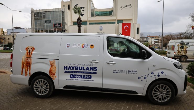 Efes Selçuk Belediyesi’ne Hayvan Ambulansı Bağışı