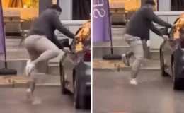 İzmir’de Yağmurda Akrobatik Düşüş!