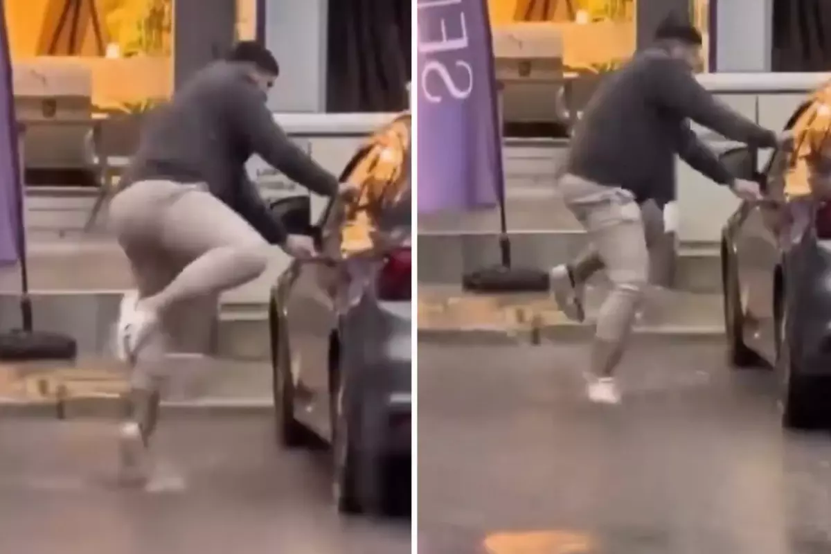 İzmir’de Yağmurda Akrobatik Düşüş!