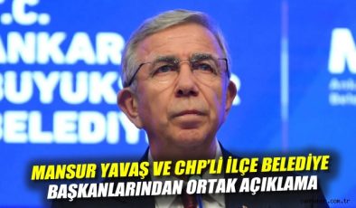 CHP’li Başkanlardan Yavaş’a Destek Buluşması
