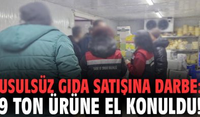 Rize’de Usulsüz Gıda Satışına 9 Ton İhtiyaç!