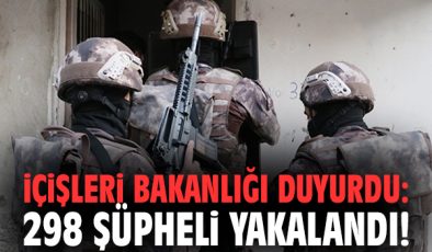 FETÖ Operasyonlarında 298 Şüpheli Yakalandı!