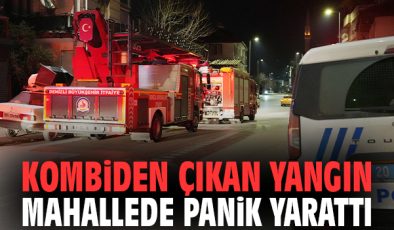 Balkondaki Kombi Yangını Paniğe Neden Oldu!