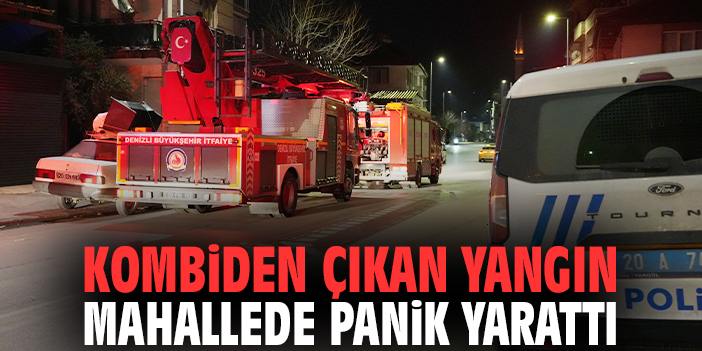 Balkondaki Kombi Yangını Paniğe Neden Oldu!