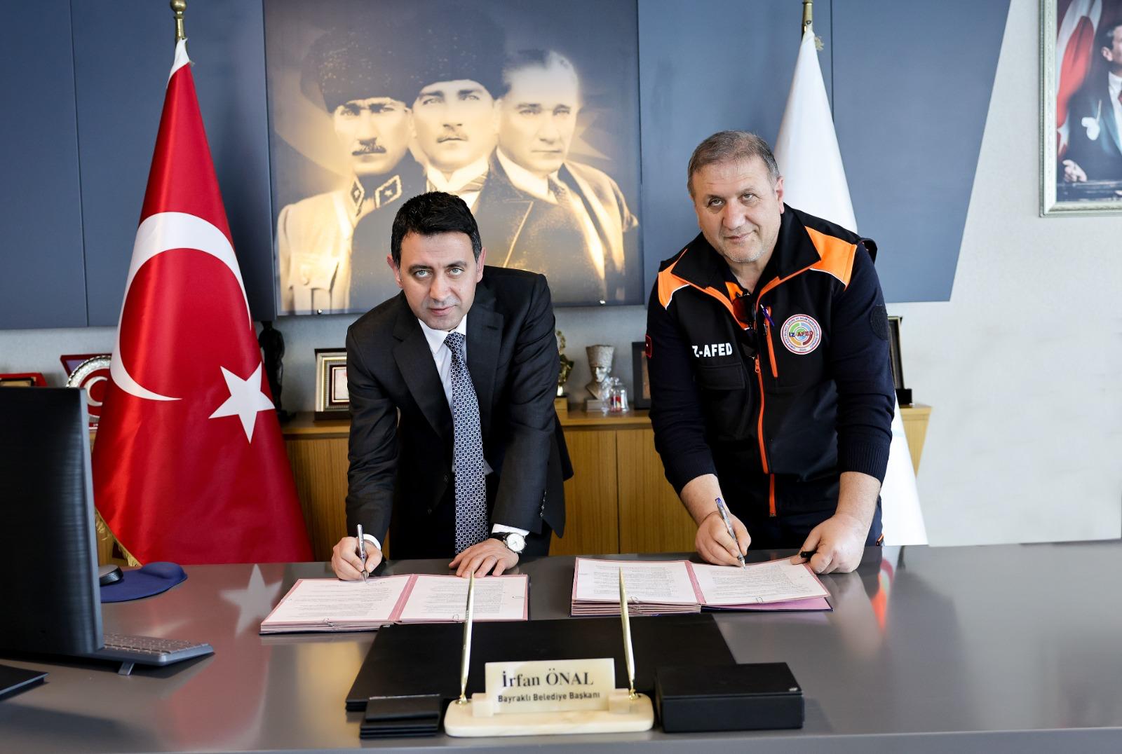 Bayraklı’da Afet ve İklim Risklerine Karşı İş Birliği Protokolü İmzalandı