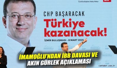 İmamoğlu: “Adalet mücadelesi için sabırsızım